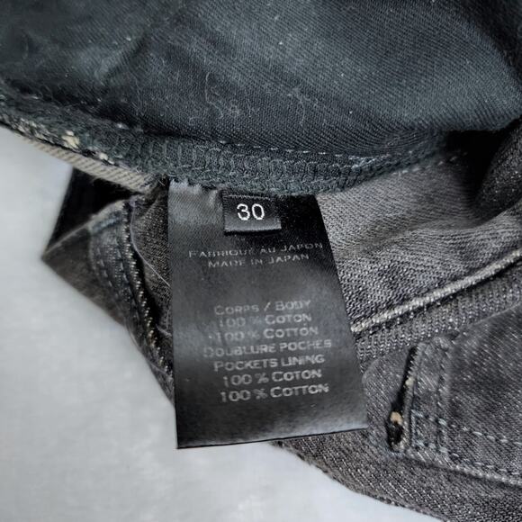 Balmain Distressed Biker Gray Denim Jeans size 30 - Picture 4 of 7